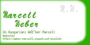 marcell weber business card